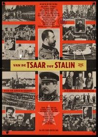3x027 FROM CZAR TO STALIN German 16x23 '62 Vom Zaren bis zu Stalin, Czar & Stalin!