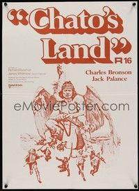 3x018 CHATO'S LAND New Zealand '72 what Charles Bronson's land won't kill, he will!