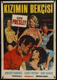 3x011 GIRL HAPPY Turkish '65 different art of Elvis Presley, Shelley Fabares, & many sexy girls!