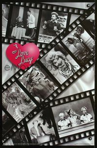3y562 I LOVE LUCY commercial poster '98 many great images of classic Lucille Ball!