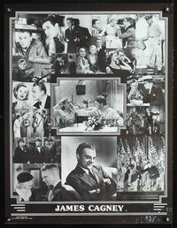 3y564 JAMES CAGNEY commercial poster '70s cool images of Cagney in hit movies!