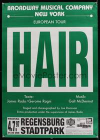 3y201 HAIR EUROPEAN TOUR German '97 Hair the muscial!