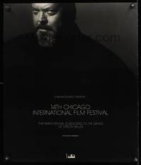 3y338 14TH CHICAGO INTERNATIONAL FILM FESTIVAL special poster '78 cool photo of Orson Welles!