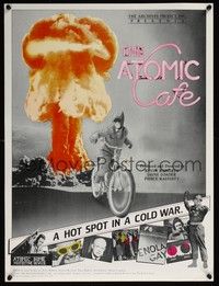 3y344 ATOMIC CAFE special 18x24 '82 great colorful nuclear bomb explosion image!