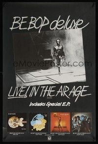 3y194 BE-BOP DELUXE: LIVE IN THE AIR AGE special 20x30 '77 great image from Metropolis!