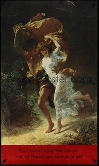 3y247 CATHERINE LORILLARD WOLFE COLLECTION commercial 24x41 '90s art by Pierre-Auguste Cot!