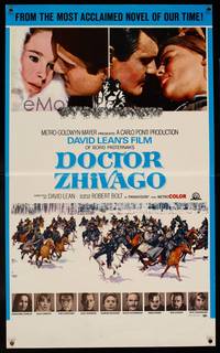 3y361 DOCTOR ZHIVAGO special poster '65 Omar Sharif, Julie Christie, David Lean English epic!