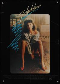 3y376 FLASHDANCE int'l special poster '83 sexy dancer Jennifer Beals, what a feeling!