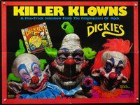 3y206 KILLER KLOWNS 18x24 soundtrack poster '88 5-track sideshow from ringmasters of rock, Dickies