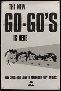 3y208 NEW GO-GO'S IS HERE special poster '80s cool artwork of the band!