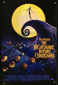3y413 NIGHTMARE BEFORE CHRISTMAS special poster '93 Tim Burton, great image!