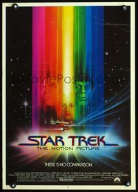 3y440 STAR TREK special poster '79 William Shatner, Leonard Nimoy, great Bob Peak art!