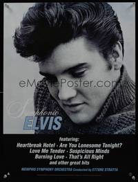 3y212 SYMPHONIC ELVIS special poster '96 Elvis songs covered by the Memphis Symphony Orchestra!