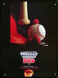 3y109 TOTALLY RED Baseball style special poster '80s Washington Raspberries!