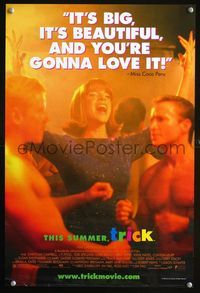 3y529 TRICK advance special poster '99 gay romance, Tori Spelling & barechested men!