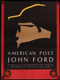 3y341 AMERICAN POET JOHN FORD 2-sided special poster '90s cool artwork of director John Ford!