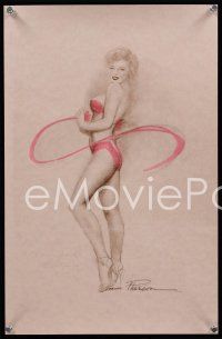 3y407 MARILYN MONROE 2-sided signed special poster '00s by artist Earl MacPherson!