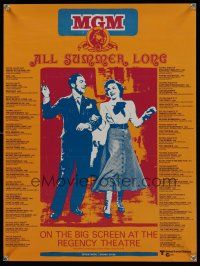 3y408 MGM ALL SUMMER LONG two-sided special poster '77 great image of Judy Garland!