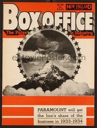 3z044 BOX OFFICE exhibitor magazine June 15, 1933 Paramount will get the lion's share of business!