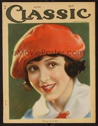 3z051 CLASSIC MAGAZINE magazine June 1923 wonderful portrait of Florence Vidor by E. Dahl!