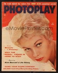 3z096 PHOTOPLAY magazine November 1956 sexy Kim Novak from Jeanne Eagels by Coburn!