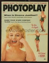 3z095 PHOTOPLAY magazine October 1956 sexiest Marilyn Monroe from Bus Stop by Frank Powolny!