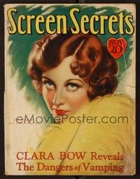 3z064 SCREEN SECRETS magazine November 1928 great art of young Joan Crawford by Marland Stone!