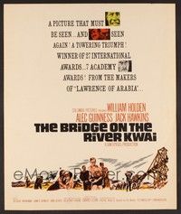4a026 BRIDGE ON THE RIVER KWAI WC R63 William Holden, Alec Guinness, David Lean classic!