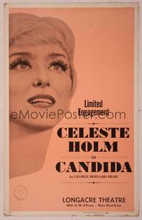 4a031 CANDIDA stage play WC '70 written by George Bernard Shaw, super close up of Celeste Holm!