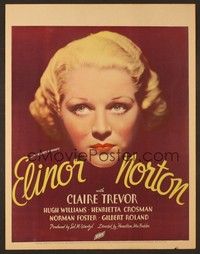 4a050 ELINOR NORTON WC '34 wonderful close headshot of pretty Claire Trevor torn between 2 lovers!