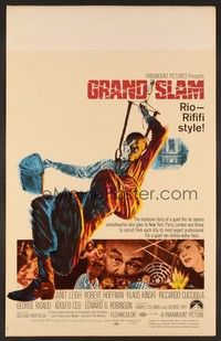 4a063 GRAND SLAM WC '68 Janet Leigh, Edward G Robinson, great action art!