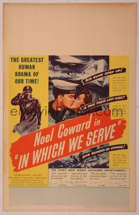4a075 IN WHICH WE SERVE WC '43 directed by Noel Coward & David Lean, English World War II epic!