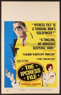 4a076 IPCRESS FILE WC '65 Michael Caine in the spy story of the century!