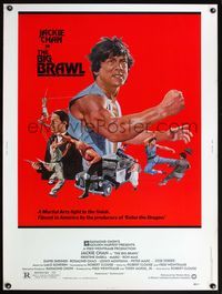 4b550 BIG BRAWL 30x40 '80 early Jackie Chan, violent art, a kung fu fight to the finish!