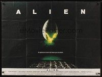 4b315 ALIEN British quad '79 Ridley Scott outer space sci-fi monster classic, hatching egg image