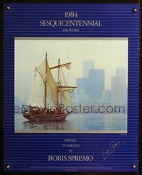 4b306 1984 SESQUICENTENNIAL signed Canadian special 24x30 '84 by artist Boris Spremo!