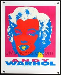 4b067 ANDY WARHOL MARILYN 1967 red style French commercial poster '89 classic artwork!