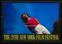 4b217 28TH NEW YORK FILM FESTIVAL signed special 27x38 '90 by photographer Eric Fischl!