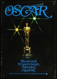 4b222 51ST ANNUAL ACADEMY AWARDS special poster '79 the second 50 years begin!