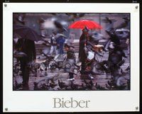 4b231 BIEBER special 16x20 '89 cool photo of pigeons on city streets by Tim Bieber!