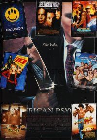 4c015 LOT OF 25 UNFOLDED DOUBLE-SIDED ONE-SHEETS lot '98 - '08 American Psycho, Kung Pow + more!