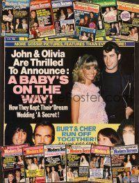 4c036 LOT OF 13 MODERN SCREEN MAGAZINES lot '78 - '79 John Travolta, Olivia Newton-John, Elvis+more!