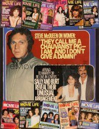 4c037 LOT OF 12 MOVIE LIFE MAGAZINES lot '79 - '80 Steve McQueen