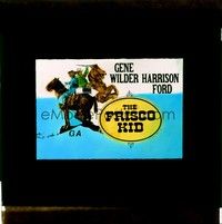 4c200 FRISCO KID Aust glass slide '79 different image of Harrison Ford & Jewish Rabbi Gene Wilder!
