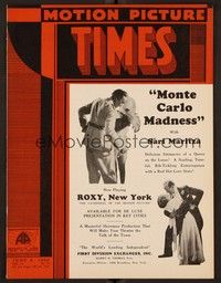 4c048 MOTION PICTURE TIMES exhibitor magazine June 9, 1932 2-page ad Columbia's No Greater Love!