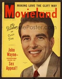 4c125 MOVIELAND magazine August 1949 Montgomery Clift is Hollywood's fascinating newcomer!