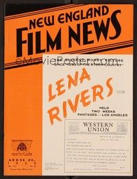 4c051 NEW ENGLAND FILM NEWS exhibitor magazine April 21, 1932 Destry Rides Again is 1st of 6 Mix!