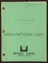 4c167 GREAT NORTHFIELD MINNESOTA RAID revised first draft script Nov 12, 1970, screenplay by Kaufman