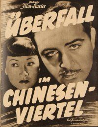 4c140 KING OF CHINATOWN German program '39 Anna May Wong, Anthony Quinn, Akim Tamiroff, different!