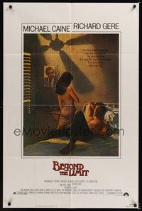 4d094 BEYOND THE LIMIT  1sh '83 art of Michael Caine, Richard Gere & sexy girl by Richard Amsel!